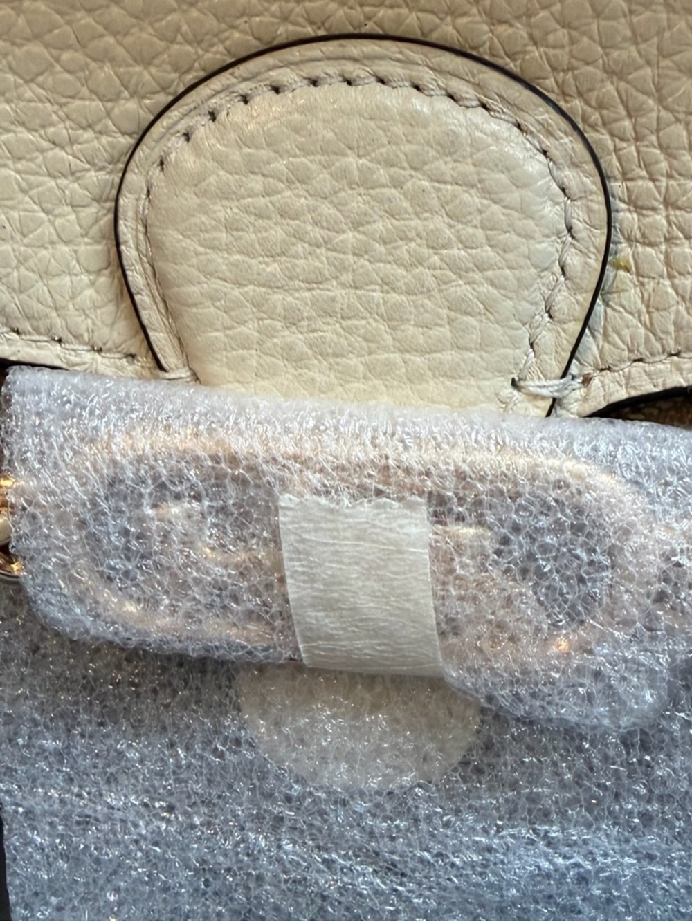 Coach Elle Chain Crossbody Signature Canvas Khaki Chalk Leather NWT Full Set - Picture 3 of 11